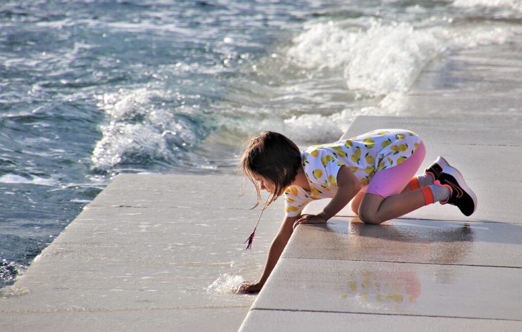 wave, stairs, sea, the coast, child, blue summer, game, relaxation, nature, zadar, the waves, croatia, holiday, fascination, afternoon, relax, programmable, blue relax, aquarium, entertainment, blue happiness, the adriatic sea, water, blue water, blue waves